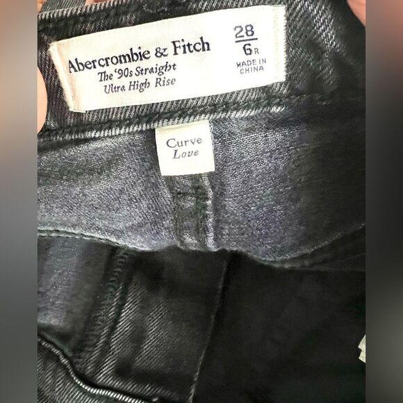 Abercrombie & Fitch The 90's Straight Leg Ultra High Rise Curve Love - Picture 7 of 9